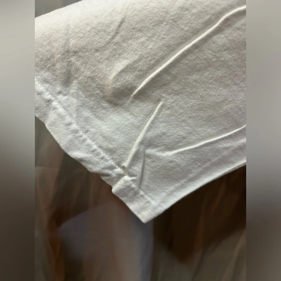 Vintage 90s Denmark Flag Logo single stitch Distressed T-Shirt size XL - Picture 3 of 7